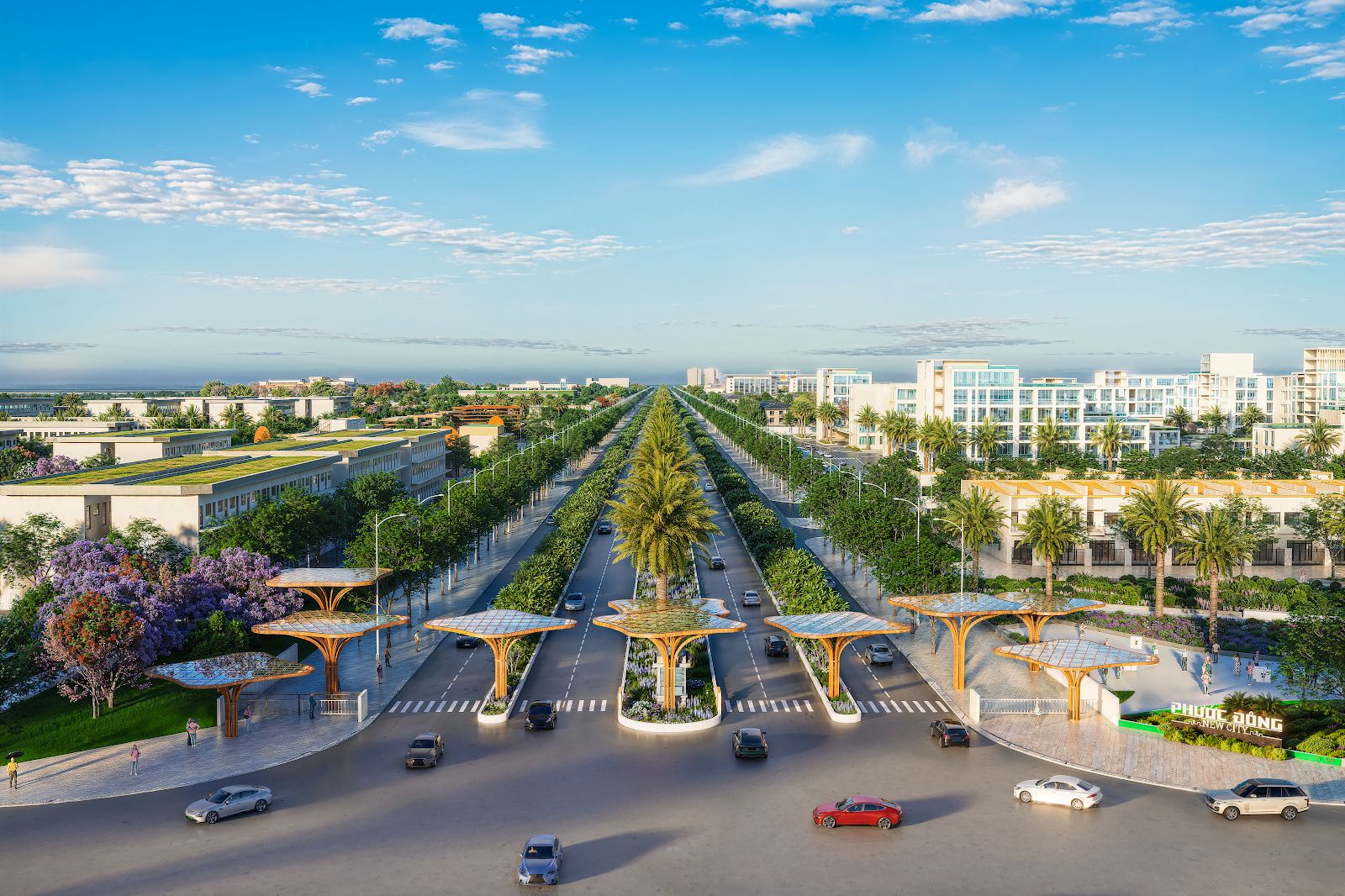 Cổng chào Phước Đông New City